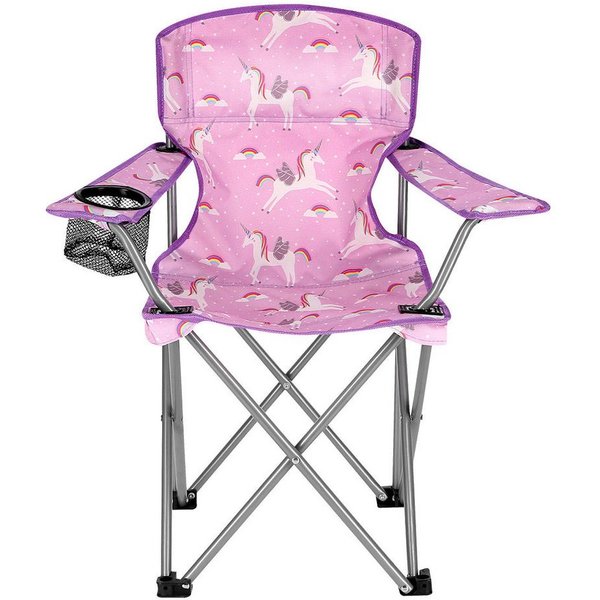 NILS CAMP Campingstuhl faltbarer Stuhl Outdoorstuhl Gartenstuhl Festivalstuhl Einhorn, Einfacher Klappmechanismus