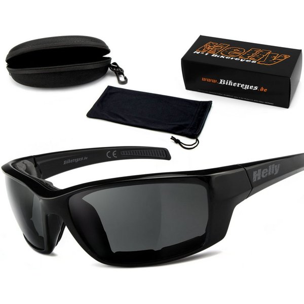 Helly - No.1 Bikereyes Motorradbrille shiny, gepolstert (abnehmbar)