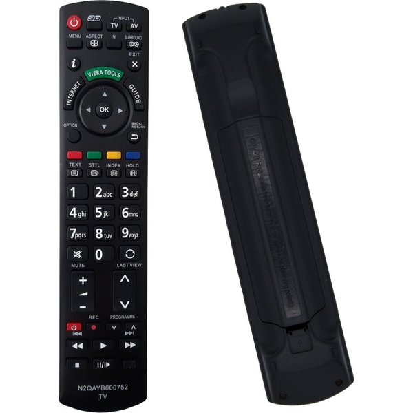 azurano Ersatz für PANASONIC N2QAYB000752 Universal-Smart-TV-Fernbedienung