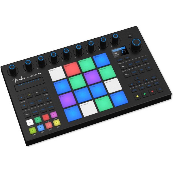 Fender Fender Studio Performance-Controller Motion 16 Digitales Aufnahmegerät (Performance-Controller 16 RGB-polyphone FATAR-Touchpads)