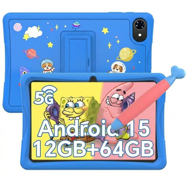 TABWEE 10.1'' Kids Android 64/128GB mit Stylus Tablet (10.1", 64 GB, 5G wifi, Android 15, Google Kids Space, Gemini AI, mit Stift)