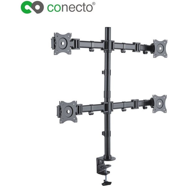 conecto Monitor-Halterung Schreibtischhalterung für 4 Monitore, (bis 27 Zoll, drehbar: 360)