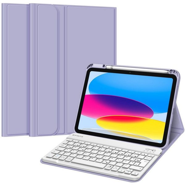 Fintie für iPad 11. Generation 11" 2025(A16), iPad 10. Generation 2022 10.9" Apple-Tastatur (Case mit Pencil Halter, magnetisch Abnehmbarer Tastatur(QWERTZ Layo