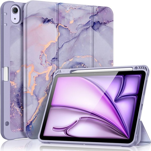 Fintie Tablet-Hülle für iPad Air 11'' M4/M3/M2(2026/2025/2024), iPad Air 5/4 Gen 2022/2020 10,9 Zoll, mit Stifthalter, Soft TPU Rückseite Abdeckung Hülle Intell
