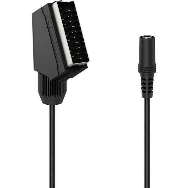 Hama Scart-Adapter Stecker 3,5mm Buchse AUX Kabel TV-Adapter Scart zu 3,5-mm Klinke