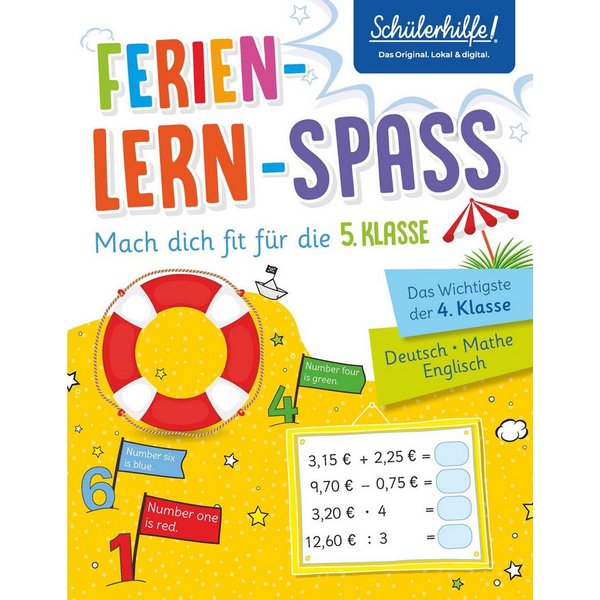 Ferien-Lern-Spaß, Mach dich fit für die 5. Klasse / Hans Bergmann, Angelika Füllemann, Detlev Heuchert, Merle Kamitz, Ursula Lassert