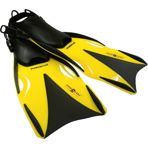 Aqua Lung Sport Flosse Taucherflossen zum Schnorcheln und Schwimmen - Powerflex (Damen und Herren Schnorchelflossen (verstellbar), 1 St., Lang), Größenverstellb