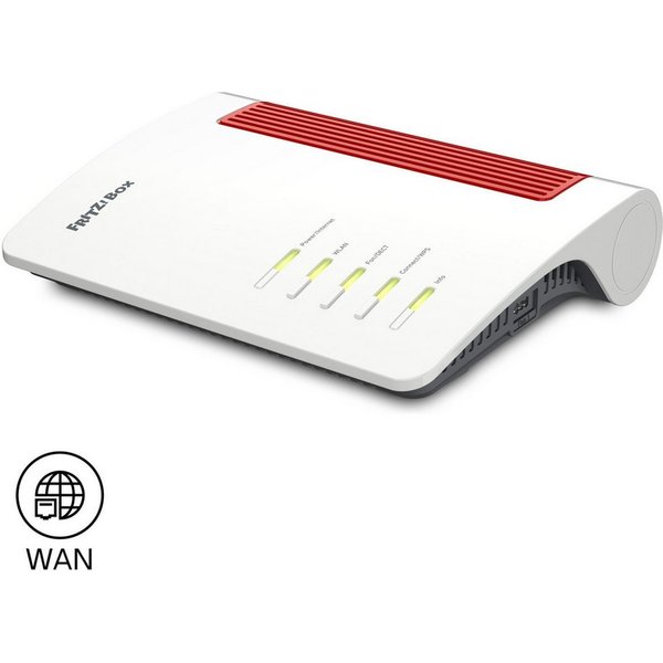 Fritz! FRITZ!Box 4690 WLAN-Router, Wi-Fi 7 Mesh 6.960 MBit/s, 10-Gbit/s-WAN, DECT-Basis, Smart Home