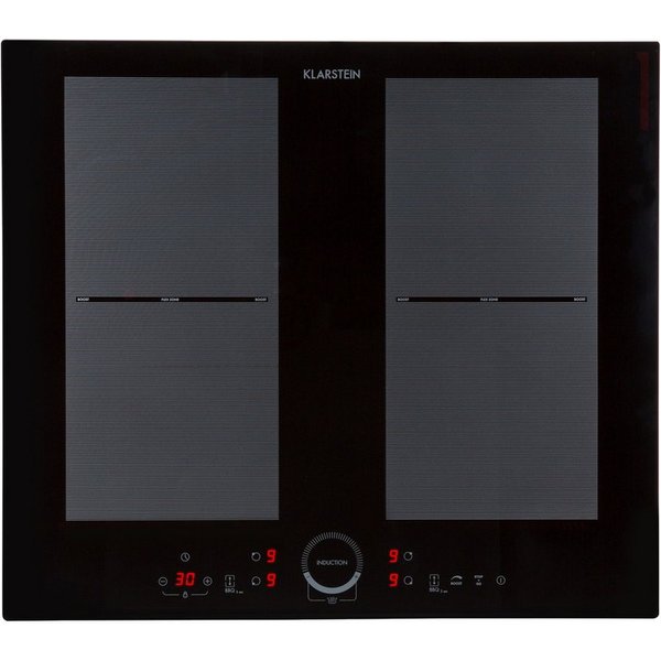 Klarstein Induktions-Kochfeld Delicatessa 60 Induktionskochfeld autark 4 Zonen 7000W Glaskeramik 10033021, Einbau Induktionskochfeld 4 Kochfelder Platten Indukt