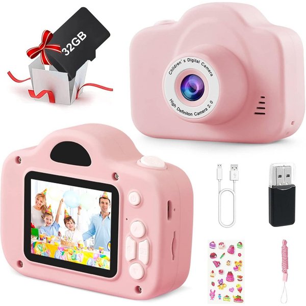 Vivitar Digitalkamera für 3 4 5 6 8 7 9 10 11 12 Jahr Spielzeug Geschenk Kinderkamera (inkl. 2,0-Zoll-Augenschutzbildschirm/HD 1080P, mehreren Kameraeffekten, M
