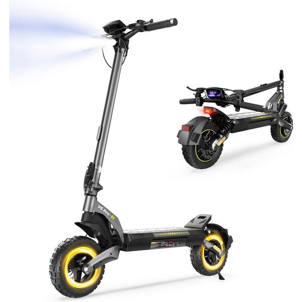 iscooter E-Scooter Elektroroller mit ABE-Zulassung, zwei Motoren, 60~80 km Reichweite