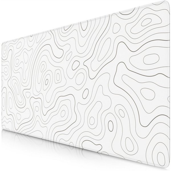 Titanwolf Gaming Mauspad XXL Speed Mousepad 900 x 400 x 3 mm, Schreibtischauflage, abwaschbar (1-St), rutschfeste Rückseite, Geschwindigkeit & Präzision, Topogr