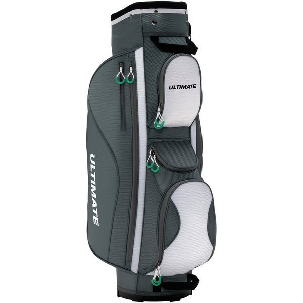 COSTWAY Golftrolley + Golfbag, mit Regenhaube, Tragegriffe & Schultergurt