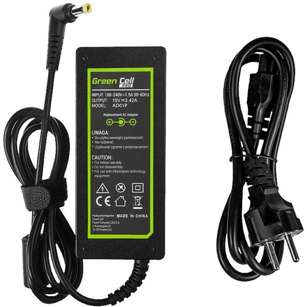 Green Cell 19V 3.42A 65W Netzteil für Acer GC-AD01P Notebook-Netzteil