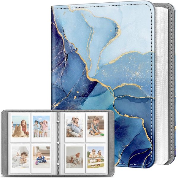 Fintie Fotoalbum für Instax 2x3 Zoll Filme-für Fujifilm Instax Mini 12/11/99/40/EVO/SE, Sofortbildkamera/Polaroid Hi-Print Bilder/Kpop Fotokartenhalter Binder