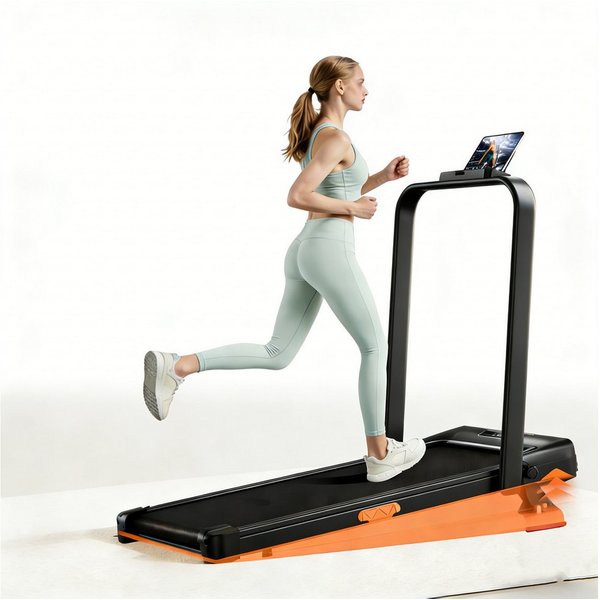 BAYMATE Laufband Für Zuhause Laufbänder (mit Bürstenlosem Motor, Walking Pad mit Steigung max. Belastung 136 kg)