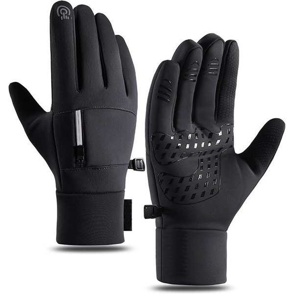 nsihing Fahrradhandschuhe Damen Herren Wasserdicht Winterhandschuhe Touchscreen Sporthandschuhe