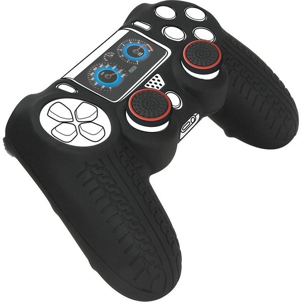 Speedlink Konsolen-Tasche Guard Silikon Skin Kit 7in1 Schutz-Hülle Grip, Case für Sony PS4 Wireless Controller Anti-Kratz Ergonomisch