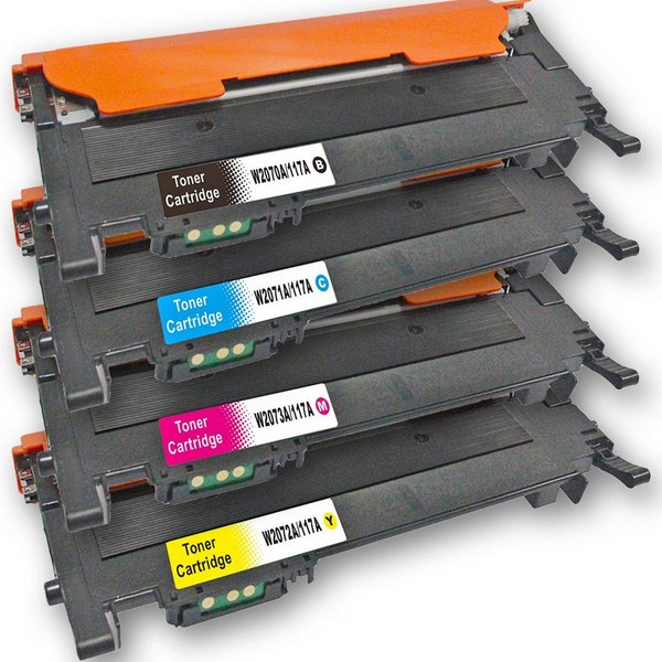 Tonerkartusche D&C Toner Set HP 117A für HP Color Laser MFP 179 fng - 4 Farben Kompat, (Kompatibel für HP Color Laser MFP 179 fng 117A), fng