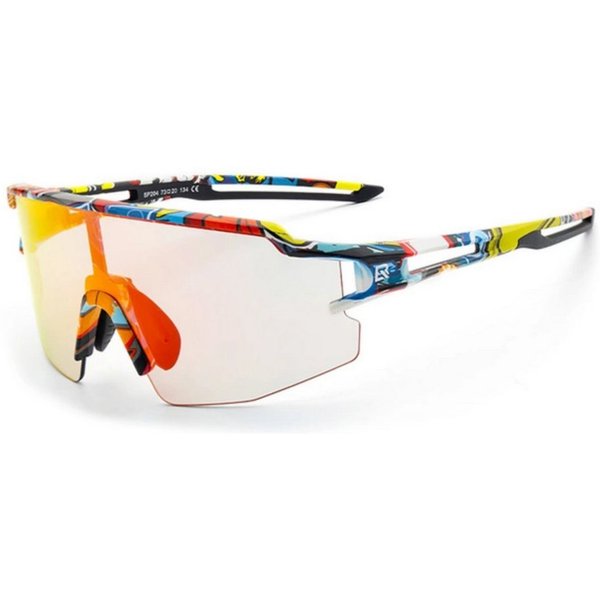 ROCKBROS Fahrradbrille Photochrome Fahrradbrille UV-Schutz und Korrektureinsatz - Mehrfarbig
