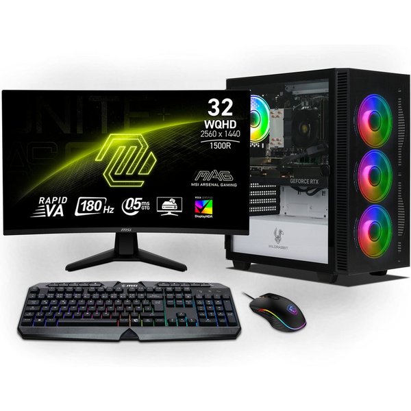 ANKERMANN-PC Ryzen Gaming Bundle PC-Set (AMD Ryzen 7 8700F, GeForce RTX 5070, 32 GB RAM, 1000 GB SSD, Luftkühlung)