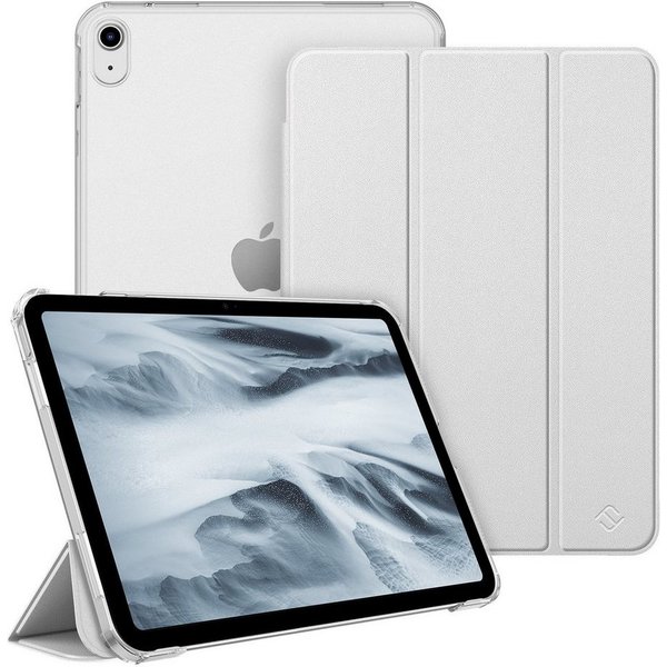 Fintie Tablet-Hülle für iPad 11. Generation 2025 (A16) 11 Zoll, iPad 10. Generation 2022 10.9 Zoll, Ultradünn Case mit transparenter Rückseite Abdeckung, Auto S