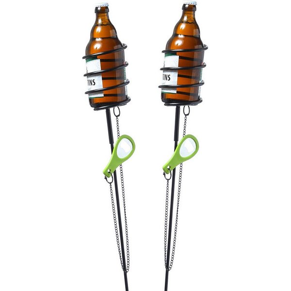 YOUCAMP Bierflaschenhalter Getränkehalter Spiralhalter für Gläser Kerzen Bierflaschenhalter 100cm, (2-St)