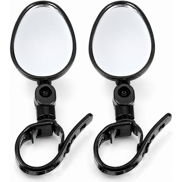StellarLuma Fahrradspiegel Fahrradspiegel 2 Stück für Fahhradlenker, E-Bike Rückspiegel Zubehör (Set, 2er Set Packung), 360° drehbarer Fahrradspiegel im 2er-Set