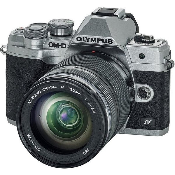 Olympus OM-D E-M10 M IV+ED 4-5,6/14-150 mm II silber Kamera-Kit Systemkamera