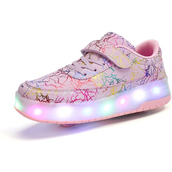 HUSK'SWARE Rollschuhe, (1 Paar, 2 Räder effektiv stoßdämpfendes und verschleißfestes Gummimaterial), Verstecktes Skating-System mit eingebauten unsichtbaren PU-