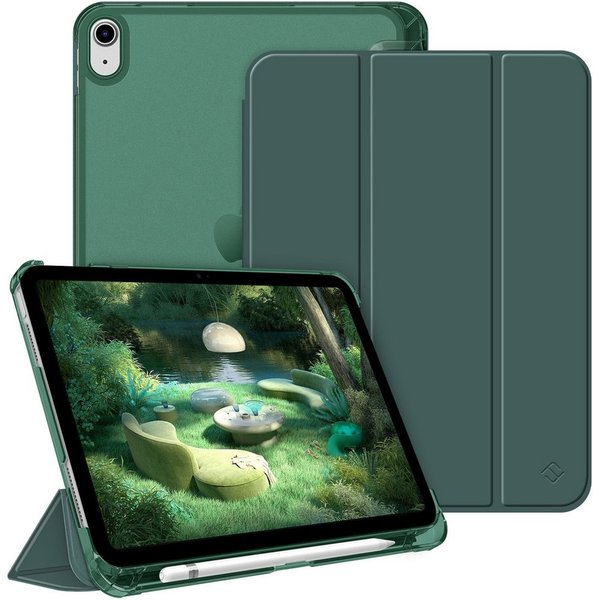Fintie Tablet-Hülle für iPad 11 Generation 11‘’ 2025 (A16), iPad 10 Generation 10.9'' 2022, ultradünn, mit Stifthalter, transparenter Rückseite, Auto Schlaf/Wac