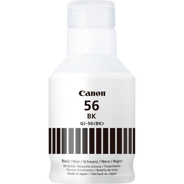 Canon GI-56BK Tintenflasche schwarz Nachfülltinte (für Canon, 1x, für ausgewählte Canon MegaTank Drucker)