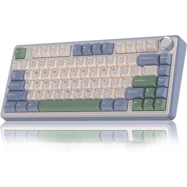 nsihing AULA F75 Mechanische Tastatur, 75%, Hot Swap, Knopf, RGB Gaming-Tastatur