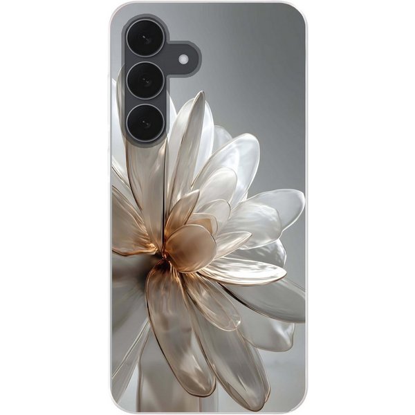 MuchoWow Handyhülle für Samsung Galaxy S25 FE Blume - Weiß - Neutral, Smartphone-Bumper, Print, Handy Schutzhülle Dünn