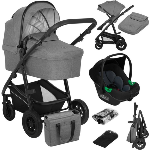 lionelo Kombi-Kinderwagen BIANKA 3 IN 1, (Set 3in1), Erschwinglicher, hochwertiger Kinderwagen