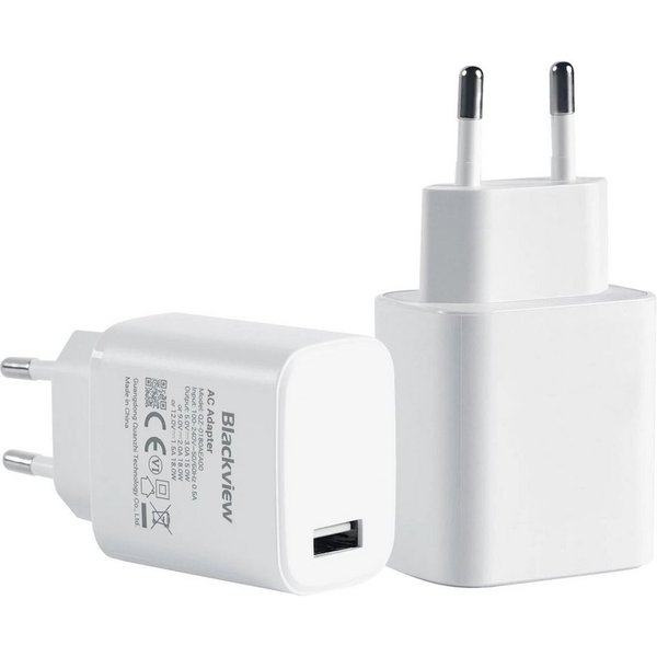 blackview 18W Netzteil USB-Ladegerät mit Schnellladefunktion Typ C (USB-A) Schnelllade-Gerät (Fast Charge, 18W USB-Ladegerät)