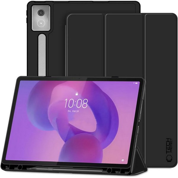 TECH PROTECT Tablet-Hülle für Lenovo Idea Tab Pro / Pro MT 12.7, Mit integriertem Stiftfach und klappbarer Frontabdeckung
