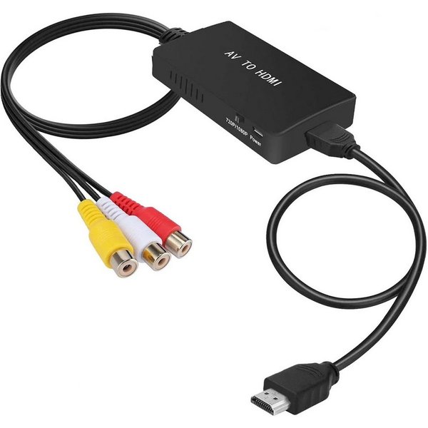 Bundviel SCART zu HDMI Adapter HD 1080P Video Audio Wandler mit HDMI Kabel HDMI-Adapter