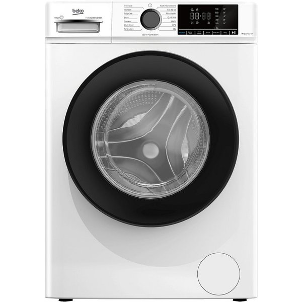 BEKO Waschmaschine BM3WFOE741PSA, 7 kg, 1400 U/min, SteamCure, AddXtra-Nachlegefunktion, Kindersicherung