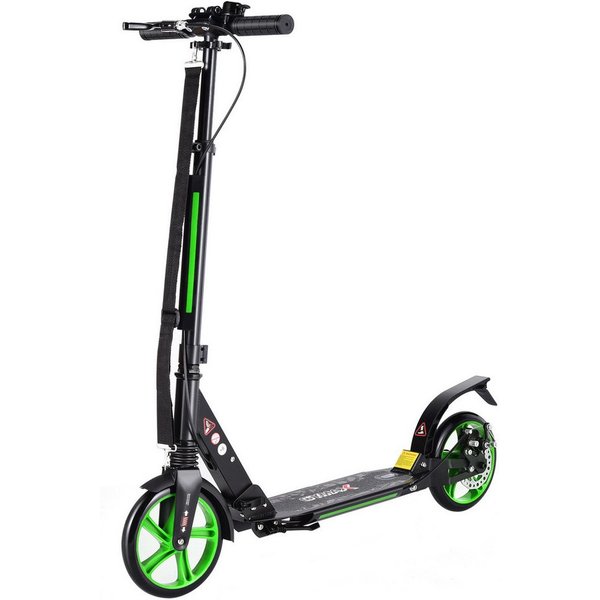 COSTWAY Cityroller Scooter, höhenverstellbar & klappbar, mit Handbremse