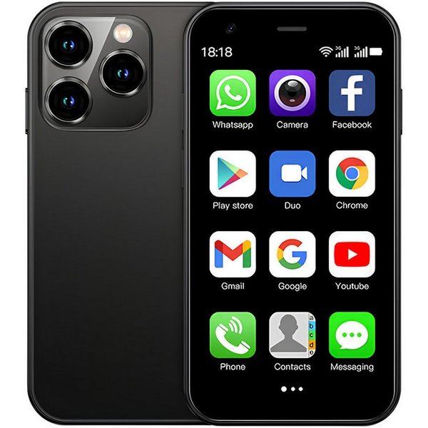Athlix SERVO 15SE Mini Smartphone Dual SIM 3G WCDMA Android Kinder Rentner Smartphone (DUAL-SIM, nur 66g, 3,0 Zoll)