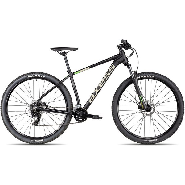 Axess Mountainbike BRASH, 16 Gang Shimano RD-TX800- 8 Schaltwerk, Kettenschaltung, MTB-Hardtail Herrenfahrrad 29 Zoll schwarz/grau