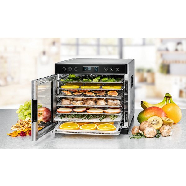 Rommelsbacher Dörrautomat DA 650 600 W, 7 Etagen, komfortable Touch Control Bedienung