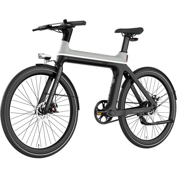 HITWAY E-Bike Cityrad 29 Zoll Elektrofahrrad mit 4G-GPS-Tracking, Max. 70km Reichweite, 1 Gang, Heckmotor, 345,6 Wh, Samsung Akku Smart E-Citybike, Diebstahlsch