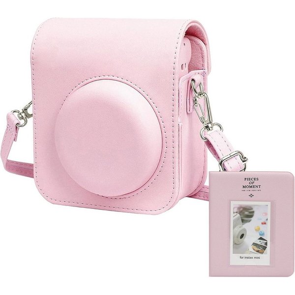 Mutig Kameratasche Tasche Kompatibel Sofortbildkamerasmit Instax Mini 12 (Sofortbildkamera aus Weichem Kunstleder mit Schulterriemen)