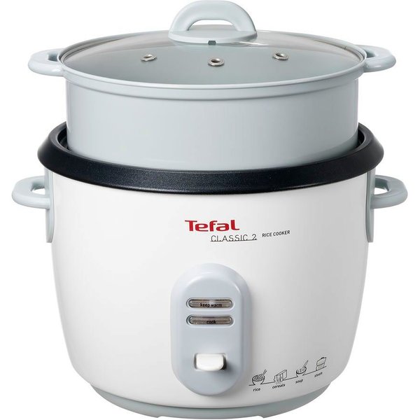 Tefal Reiskocher RK1011, 600 W, 10 Tassen Kapazität (5 L), automatische Warmhaltefunktion, Dampfkorb