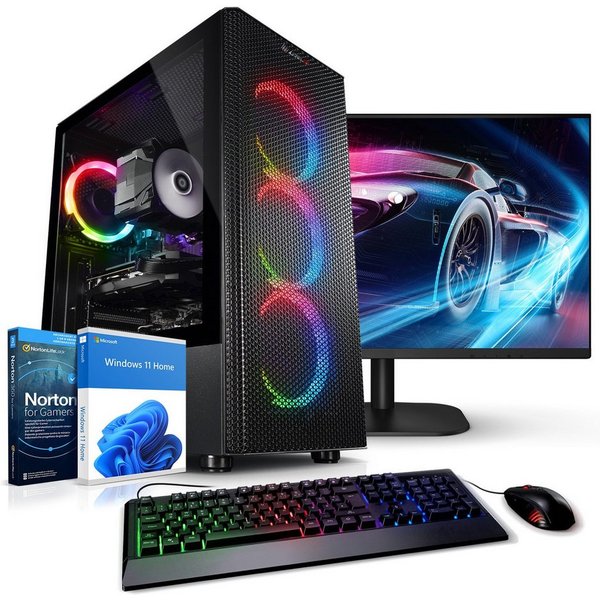 Kiebel Total V Gaming-PC-Komplettsystem (27", AMD Ryzen 7 AMD Ryzen 7 5700X, RTX 5060 Ti, 32 GB RAM, 1000 GB SSD, ARGB-Beleuchtung, WLAN)