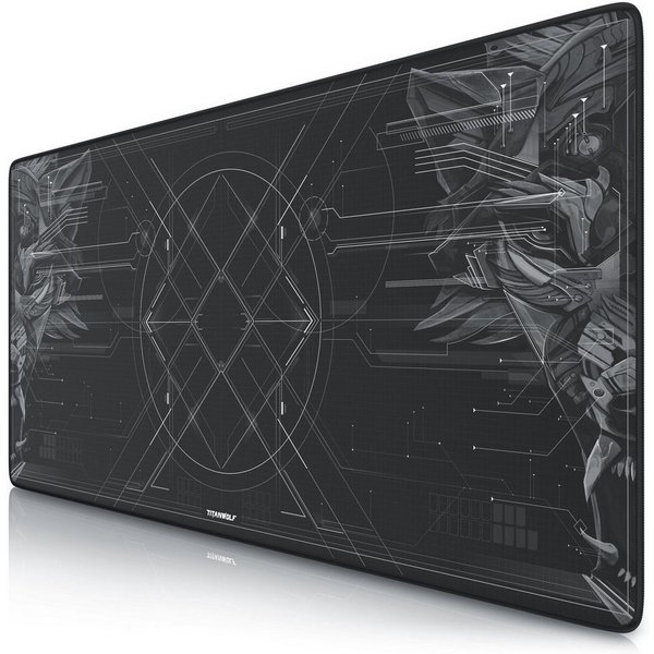 Titanwolf Gaming Mauspad XXL Speed Mousepad 900 x 400 x 3 mm, große Tischunterlage, Large Size (1-St), rutschfest, abwaschbar, für Geschwindigkeit & Präzision, 