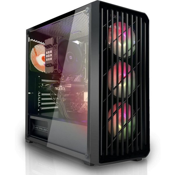 SYSTEMTREFF Basic Gaming-PC (AMD 5655G 5655G, RX Vega 7, 32 GB RAM, 1000 GB SSD, Luftkühlung)