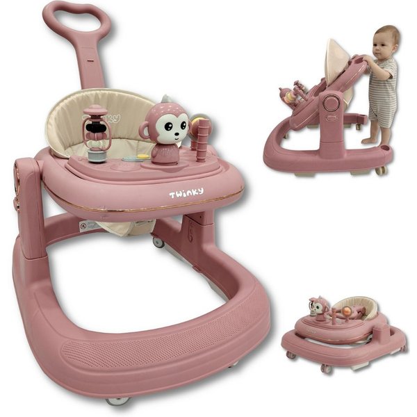TWINKY Lauflernhilfe für Baby - Klappbarer Lauflernwagen mit Schiebegriff